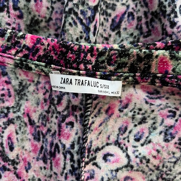 Zara trafaluc multicolor midi dress. Size L - Picture 7 of 7